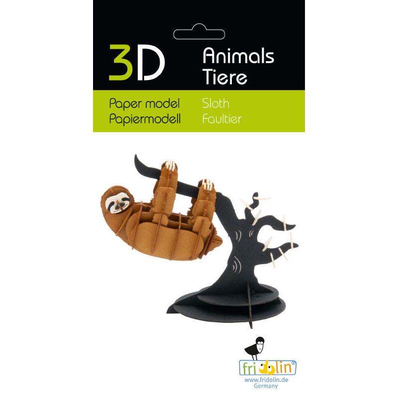 Fridolin - 3D cardboard animal puzzle - Sloth | Scout & Co