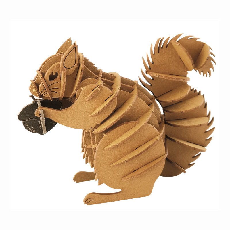 Fridolin - 3D cardboard animal puzzle - Squirrel | Scout & Co