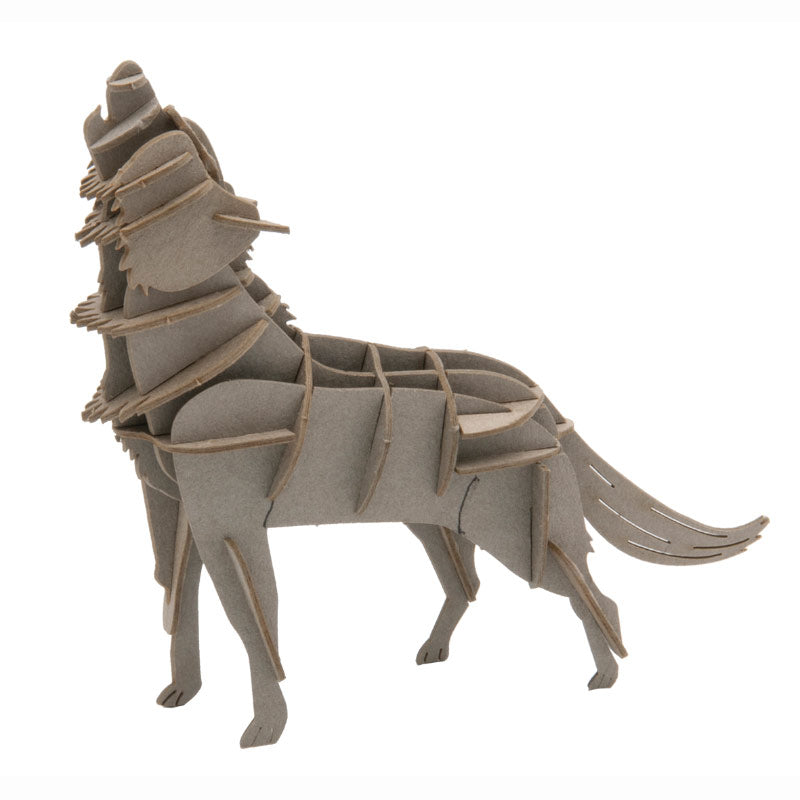 Fridolin - 3D cardboard animal puzzle - Wolf | Scout & Co