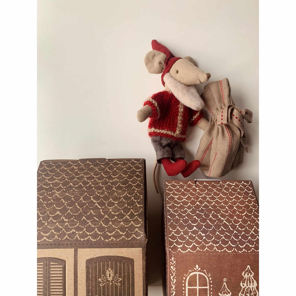 Maileg - Santa mouse with house | Scout & Co