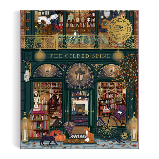 Galison - The Gilded Spine foil jigsaw puzzle - 1000 pieces | Scout & Co