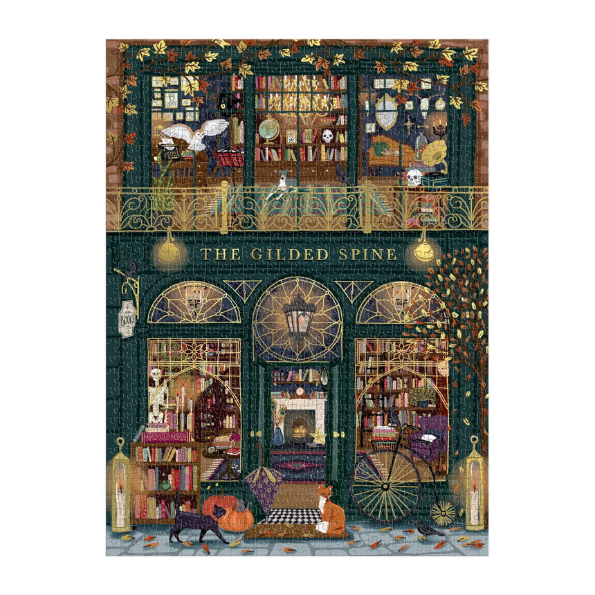 Galison - The Gilded Spine foil jigsaw puzzle - 1000 pieces | Scout & Co