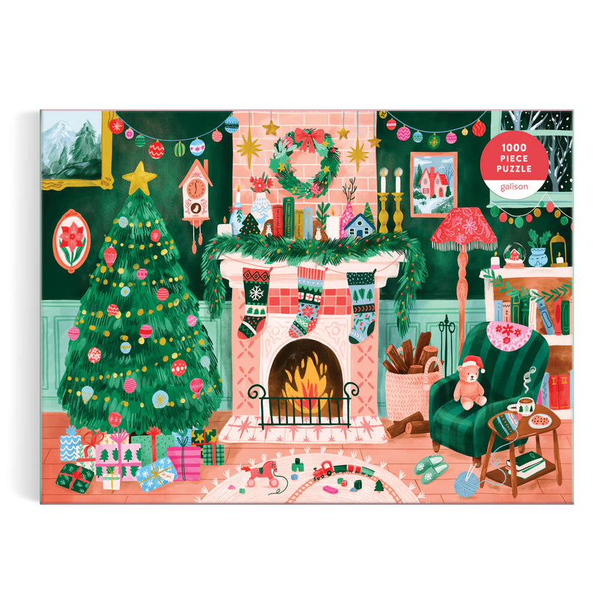 Galison - Cosy By The Fireplace jigsaw puzzle - 1000 pieces