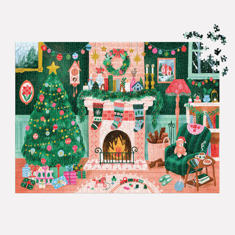Galison - Cosy By The Fireplace jigsaw puzzle - 1000 pieces