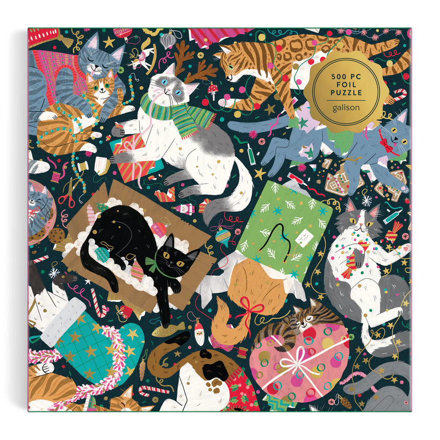 Galison - Catmas Chaos jigsaw puzzle - 500 pieces