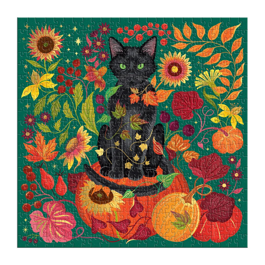 Galison - Whiskers Of Autumn foil jigsaw puzzle - 500 pieces | Scout & Co