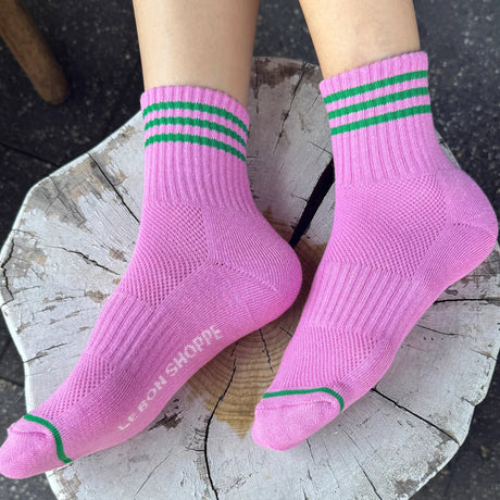 Le Bon Shoppe - Girlfriend Socks - Rose Pink | Scout & Co