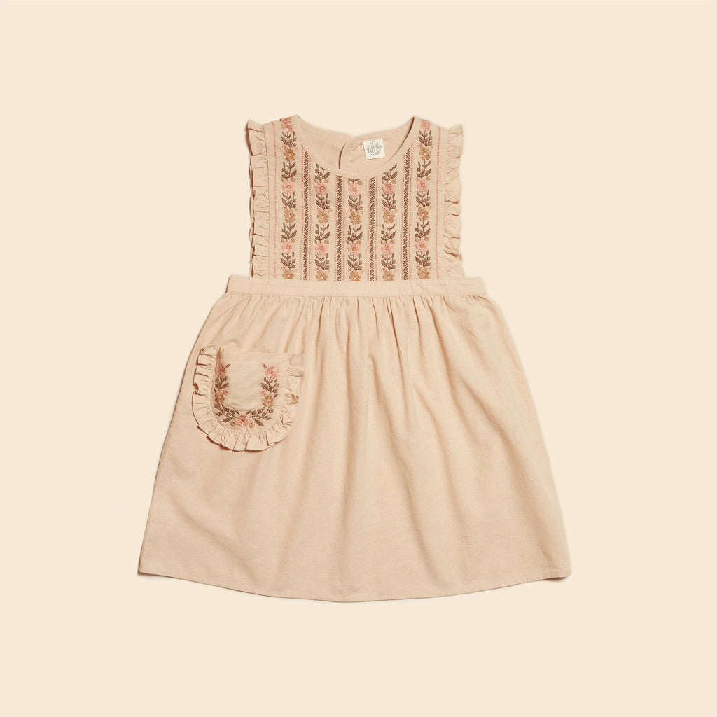 Apolina - Ginnie pinafore dress - Almond | Scout & Co