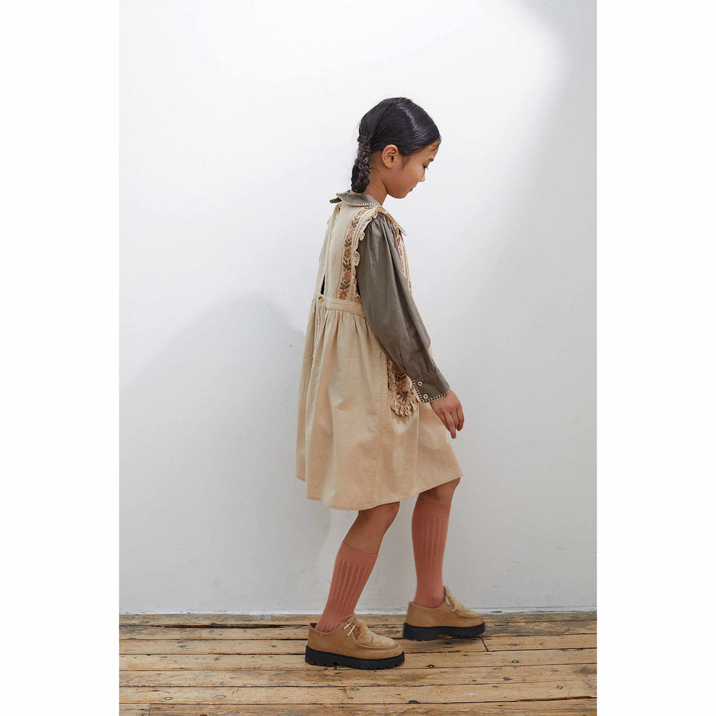 Apolina - Ginnie pinafore dress - Almond | Scout & Co