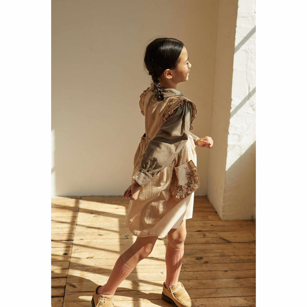 Apolina - Ginnie pinafore dress - Almond | Scout & Co