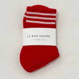 Le Bon Shoppe - Girlfriend socks - Scarlet | Scout & Co