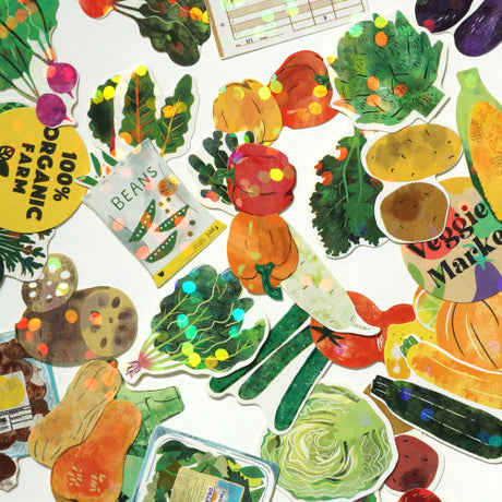 Haco - Vegetable Market stickers box | Scout & Co