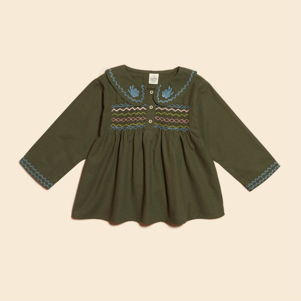 Apolina - Gretchen blouse - Forest | Scout & Co