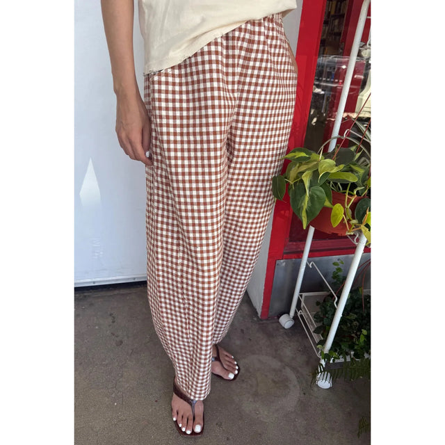 Le Bon Shoppe - Arc pants - Cinnamon gingham | Scout & Co