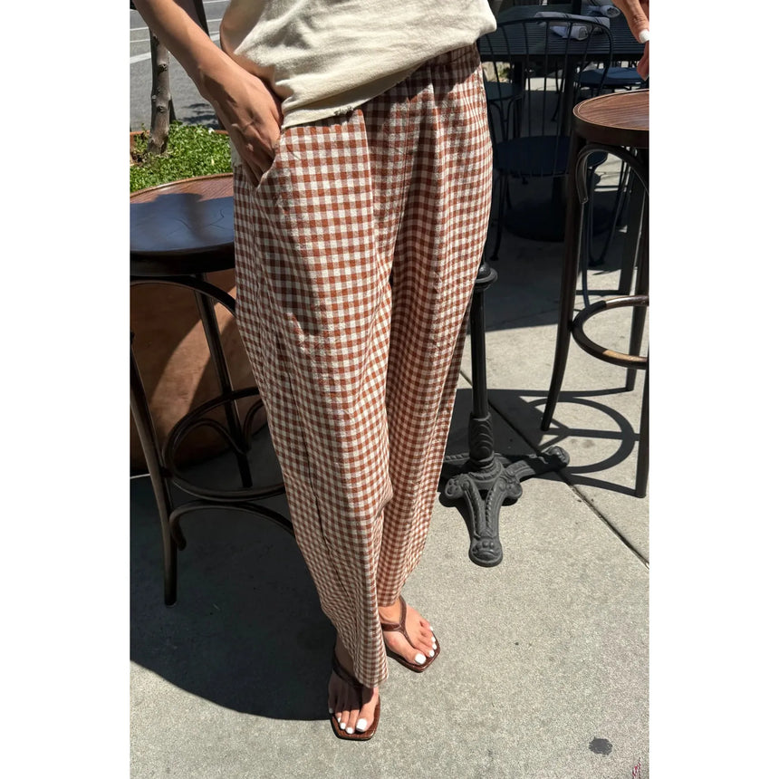 Le Bon Shoppe - Arc pants - Cinnamon gingham | Scout & Co