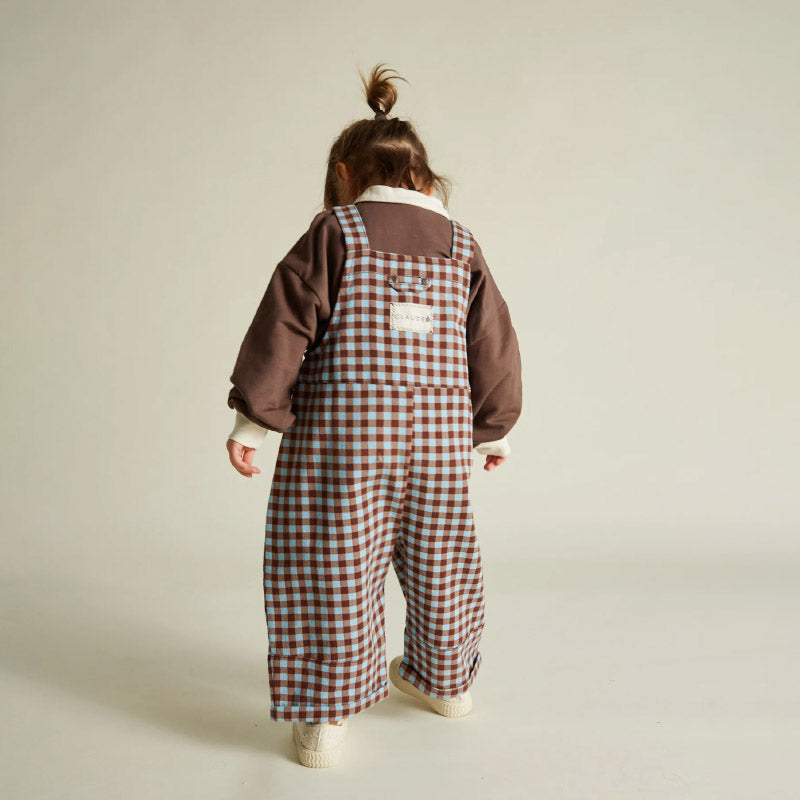 Claude & Co - August Sky gingham dungarees | Scout & Co