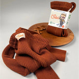 Silly Silas - Hippy Footless cotton tights with braces - Cinnamon | Scout & Co