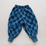 Claude & Co - Murphy checkerboard balloon denim trousers