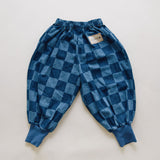 Claude & Co - Murphy checkerboard balloon denim trousers