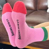 Le Bon Shoppe - Girlfriend socks - Rose Green Colour Block | Scout & Co