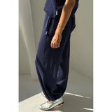 Le Bon Shoppe - Pointelle Balloon pants - Navy | Scout & Co