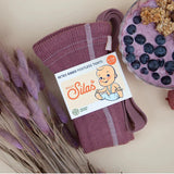 Silly Silas - Footless cotton tights with braces - Acai Smoothie | Scout & Co