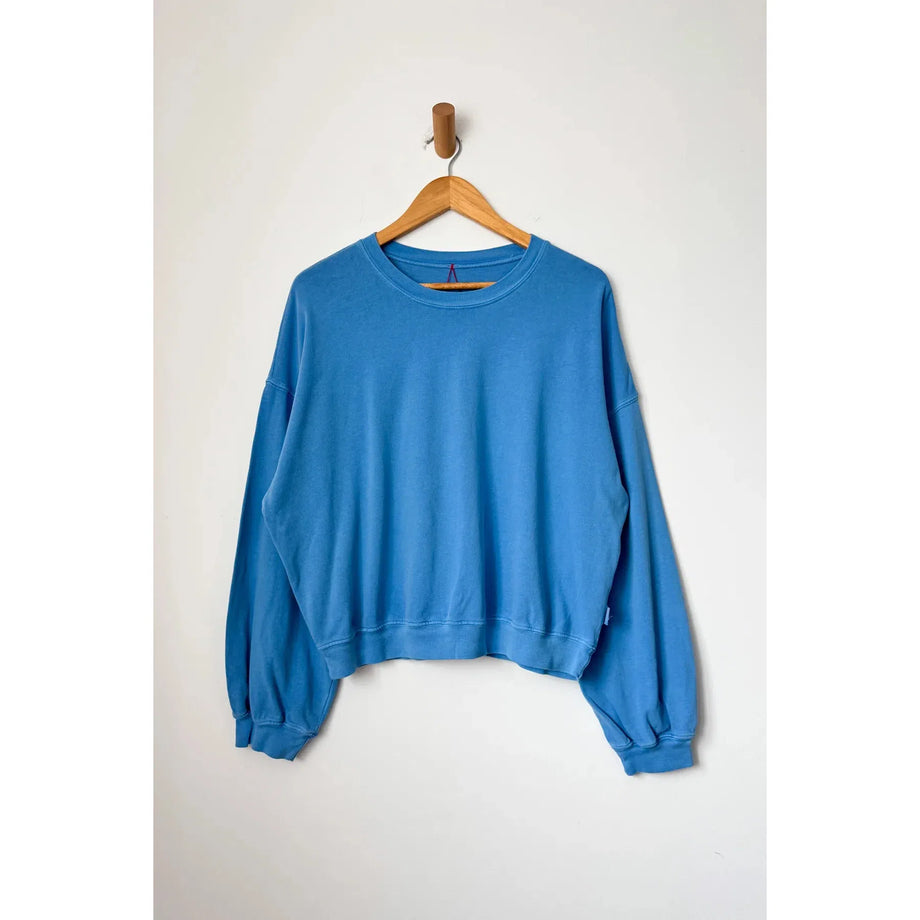 Cali Jersey Sweatshirt in Yacht Blue Cali Jersey Sweatshirt in Yacht Blue
