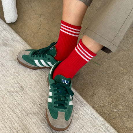 Le Bon Shoppe - Girlfriend socks - Scarlet | Scout & Co