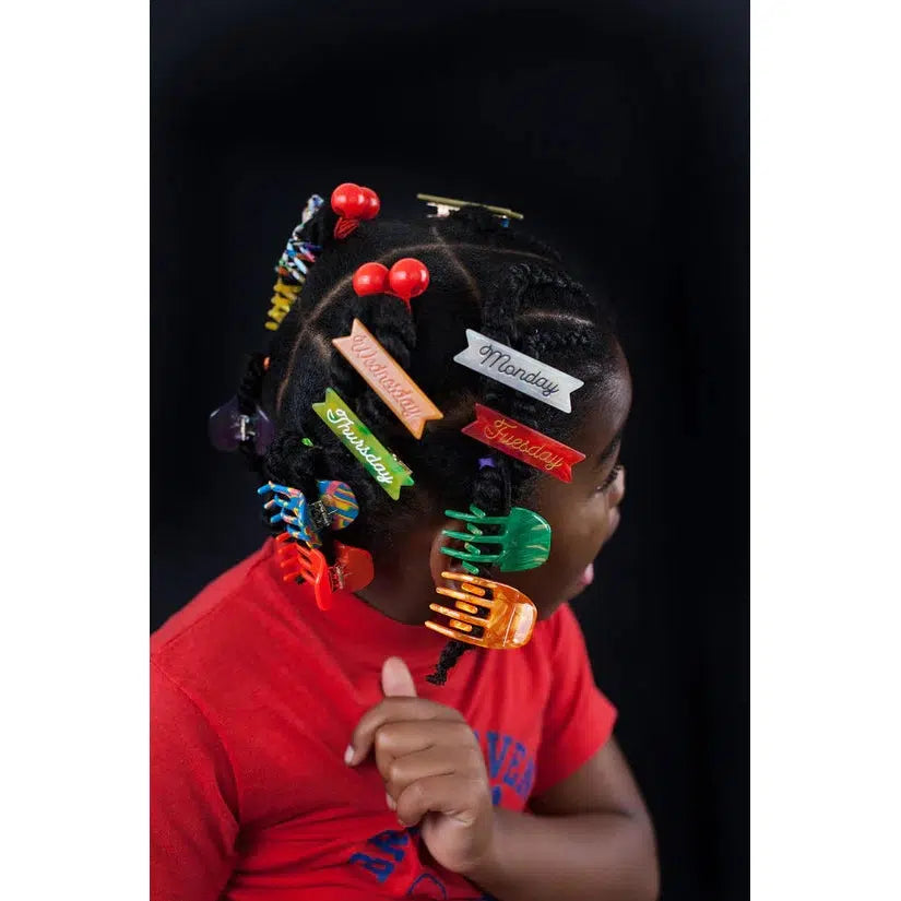 Eugenia Kids - Days Of The Week hair clips - set of 7 | Scout & Co
