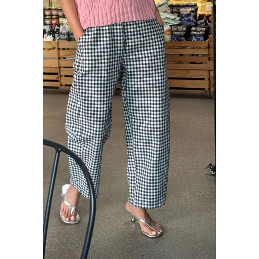 Le Bon Shoppe - Arc pants - Navy gingham | Scout & Co