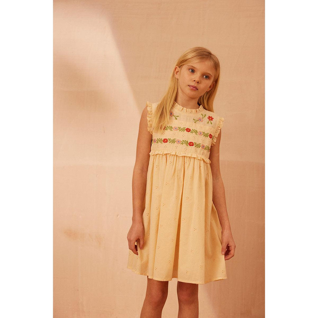 Apolina - Irra dress - Milk broderie | Scout & Co