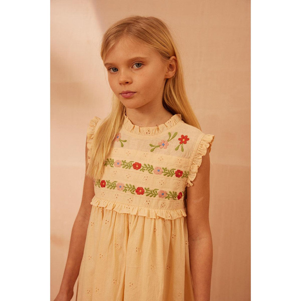 Apolina - Irra dress - Milk broderie | Scout & Co