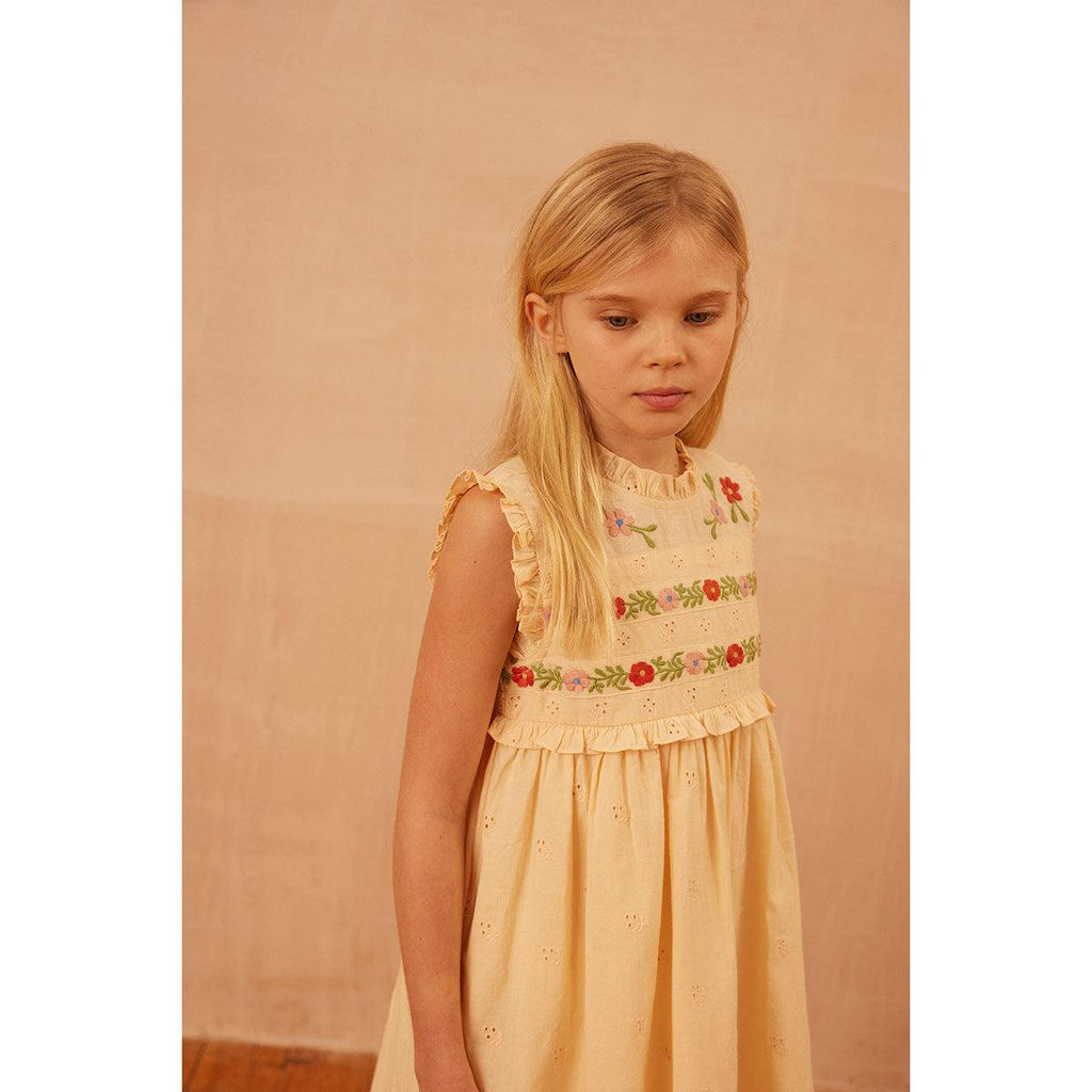 Apolina - Irra dress - Milk broderie | Scout & Co