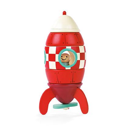 Janod - Small magnetic rocket toy | Scout & Co