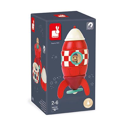 Janod - Small magnetic rocket toy | Scout & Co