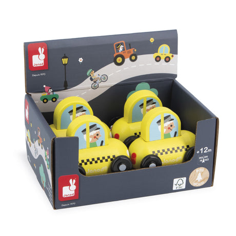 Janod - Cross Roads - City wooden car - Taxi | Scout & Co