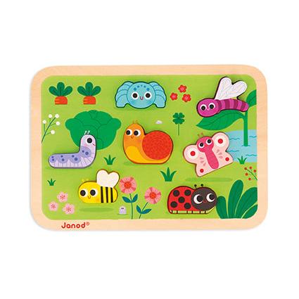 Janod - The Garden chunky wooden puzzle | Scout & Co