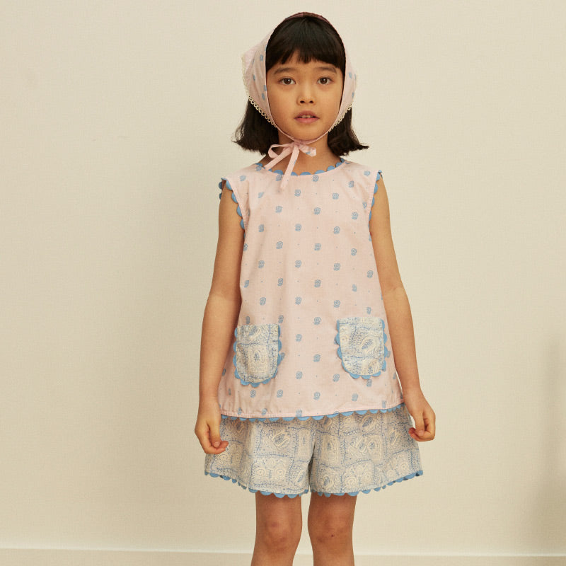 Apolina - Juni top and shorts set - Studio Calico Pink / Floral | Scout & Co