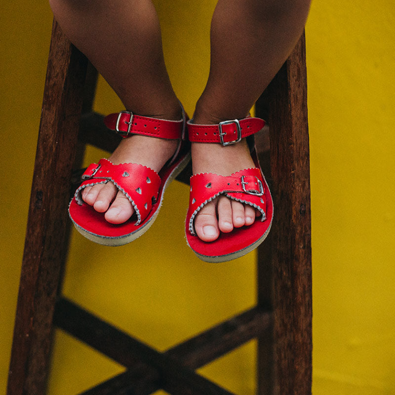 Saltwater Sweetheart Sandals - Red - Kids | Scout & Co