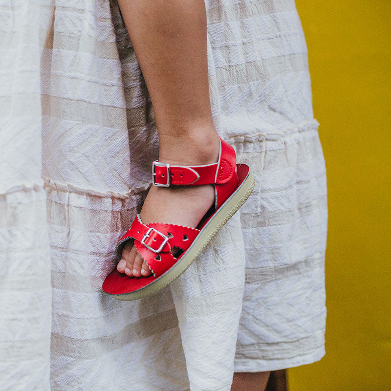 Saltwater Sweetheart Sandals - Red - Kids | Scout & Co
