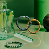 Kknekki - Hair band - Teal steel grey glitter | Scout & Co