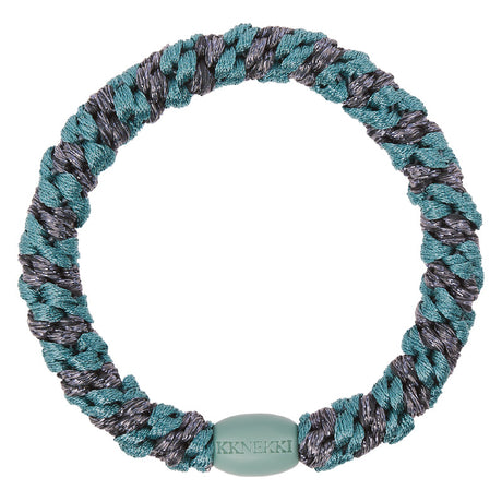 Kknekki - Hair band - Teal steel grey glitter | Scout & Co