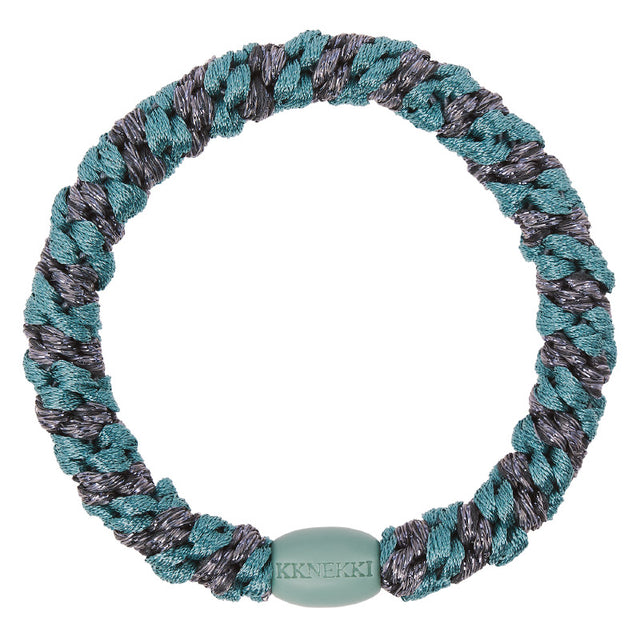 Kknekki - Hair band - Teal steel grey glitter | Scout & Co