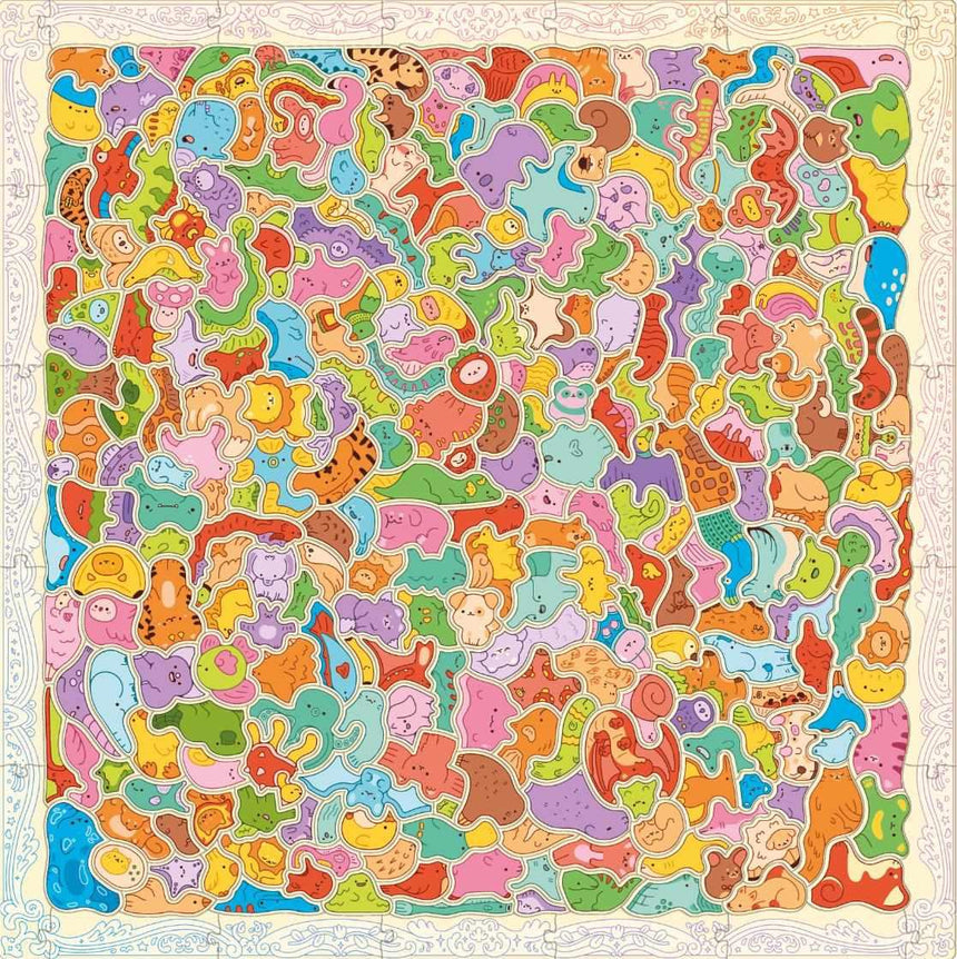 Kawaii Creatures: 300-piece cute cluster puzzle | Scout & Co