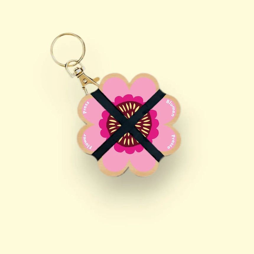 Studio Wald - Keyring Flower Press - Pink #1