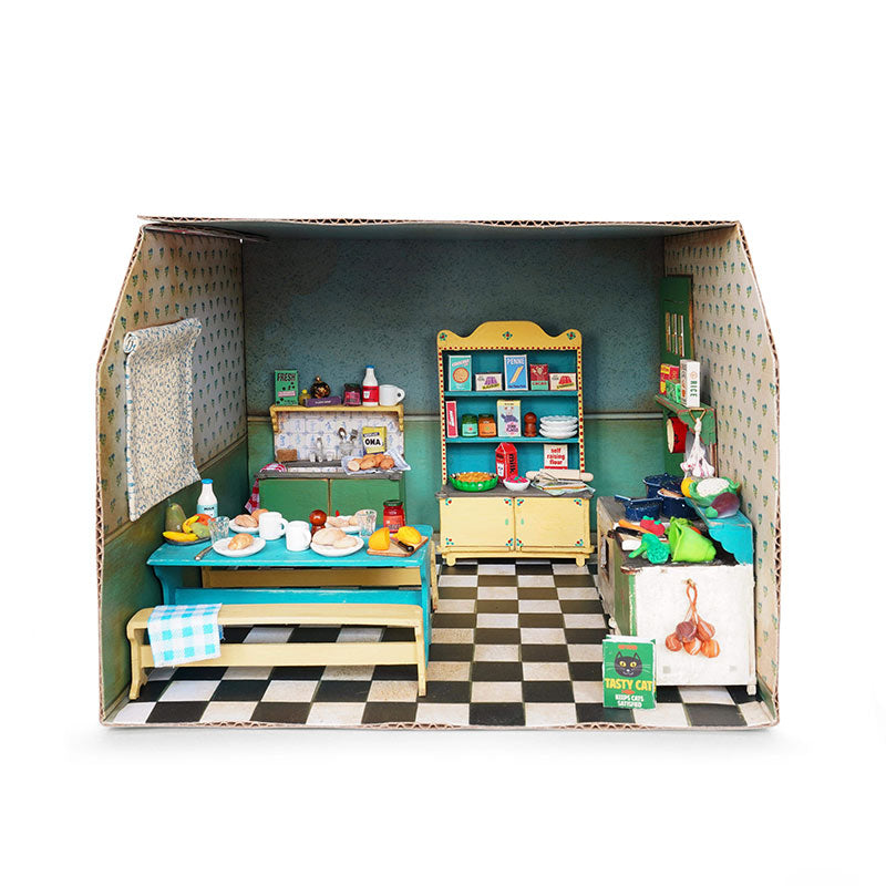 Sam & Julia: The Mouse Mansion - Cardboard room - Kitchen | Scout & Co