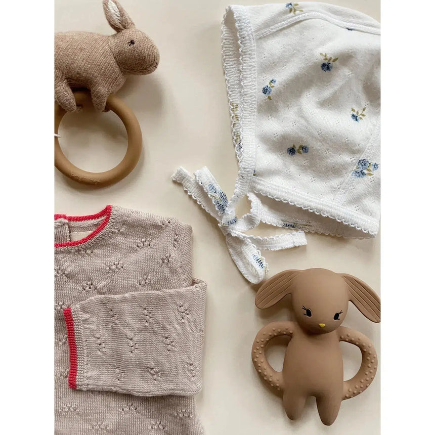Konges Sløjd - Activity ring baby toy - Bunny | Scout & Co