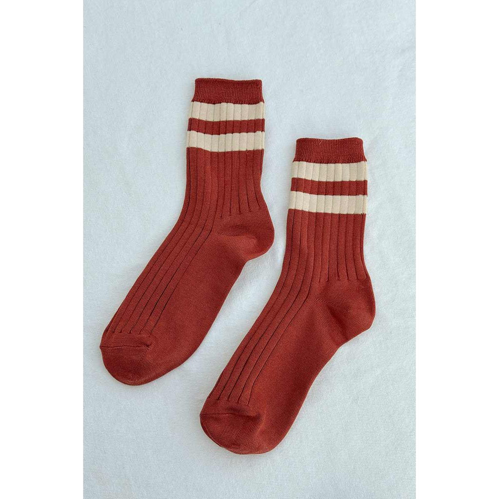 Le Bon Shoppe - Her Varsity socks - Tandoori | Scout & Co