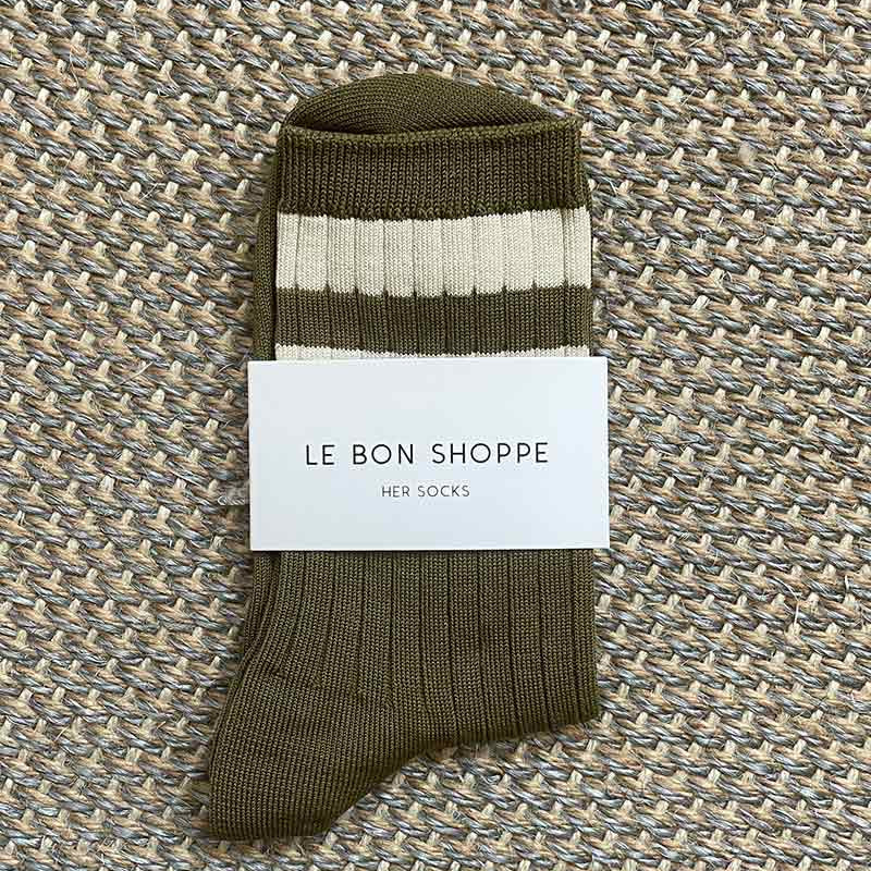 Le Bon Shoppe - Her Varsity socks - Fern | Scout & Co