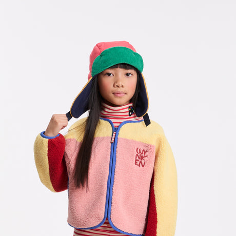 Wynken - Palette trapper hat - Brick red + green | Scout & Co